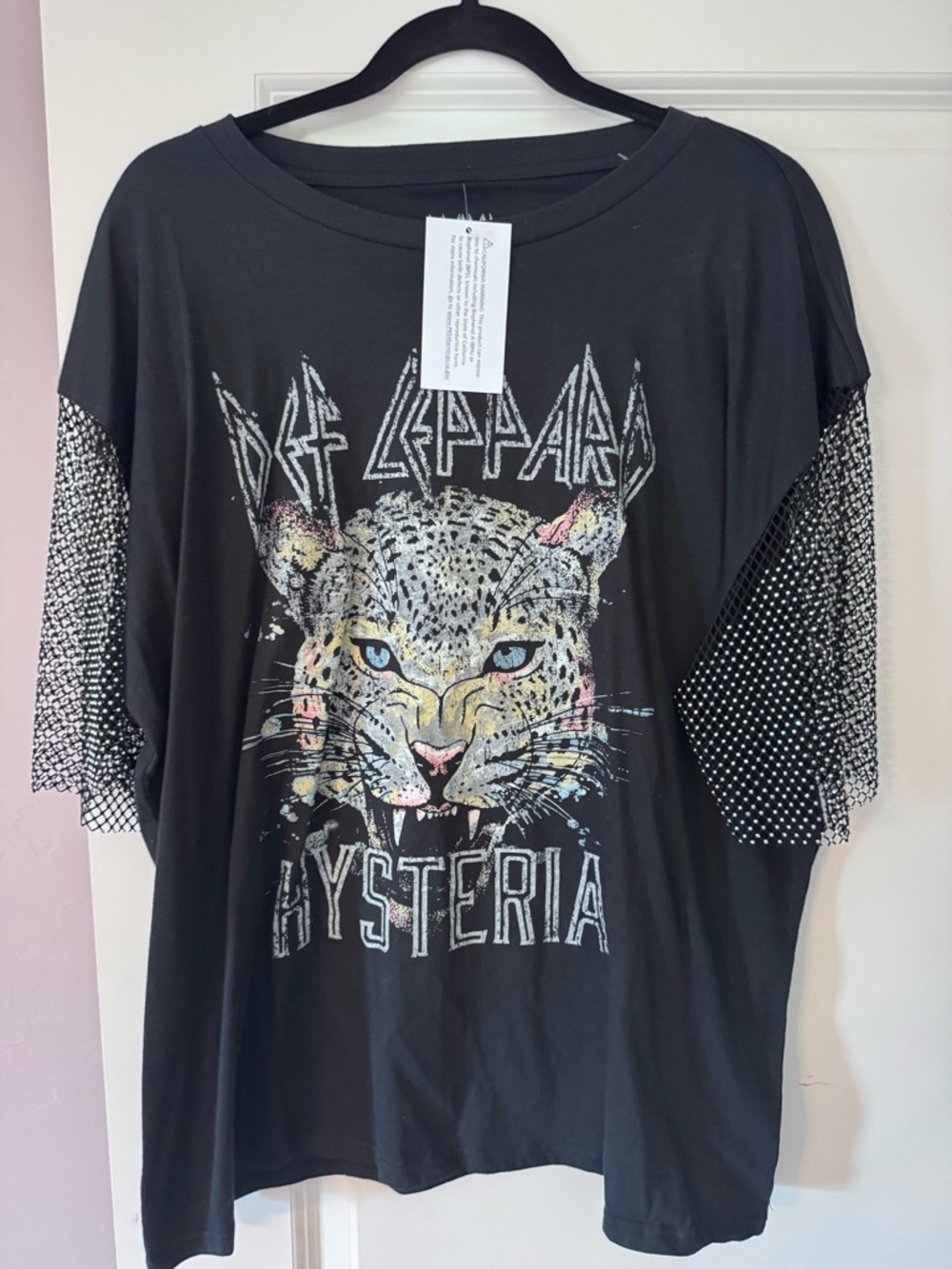 Def Leppard Hysteria Leopard Graphic Tee
